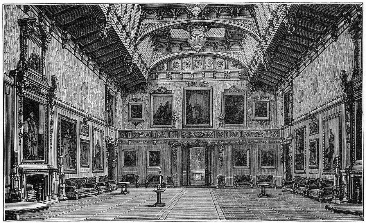 The Waterloo Chamber, Windsor Castle, 1880 od Robert Taylor Pritchett