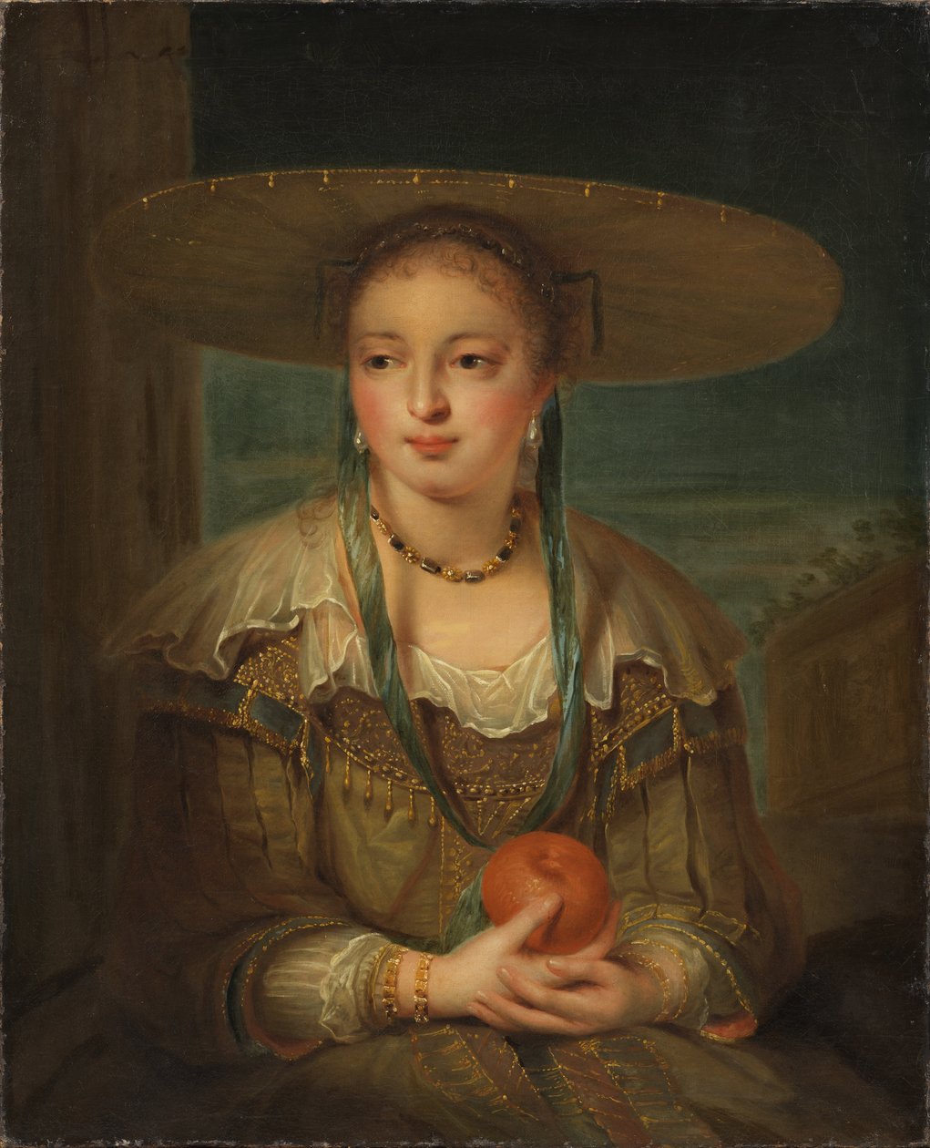 Pomone - Pomona, Tournieres, Robert (1667-1752). Olej na plátně. Rozměr: 78 x 64 cm. Národní muzeum Stockholm od Robert Tournieres