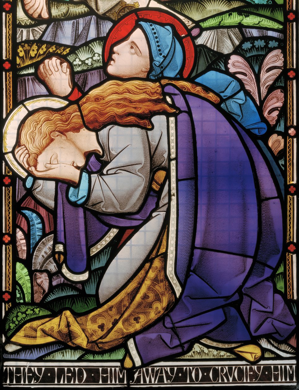 Jackfield, Heaton, Butler & Bayne, Bayne & Hassam, Ukřižování, Mary, 1863 od Robert Turnill Bayne