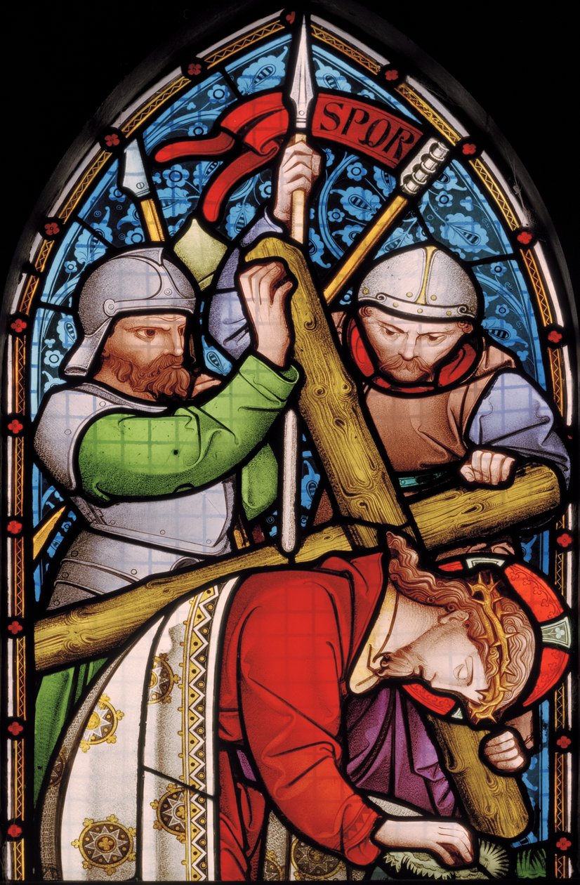 Jackfield, St Mary, Heaton, Butler & Bayne, Bayne & Hassam, Christs Passion, 1863 od Robert Turnill Bayne