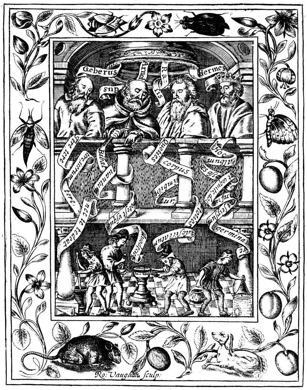 Čtyři velcí alchymisté, 1652 od Robert Vaughan