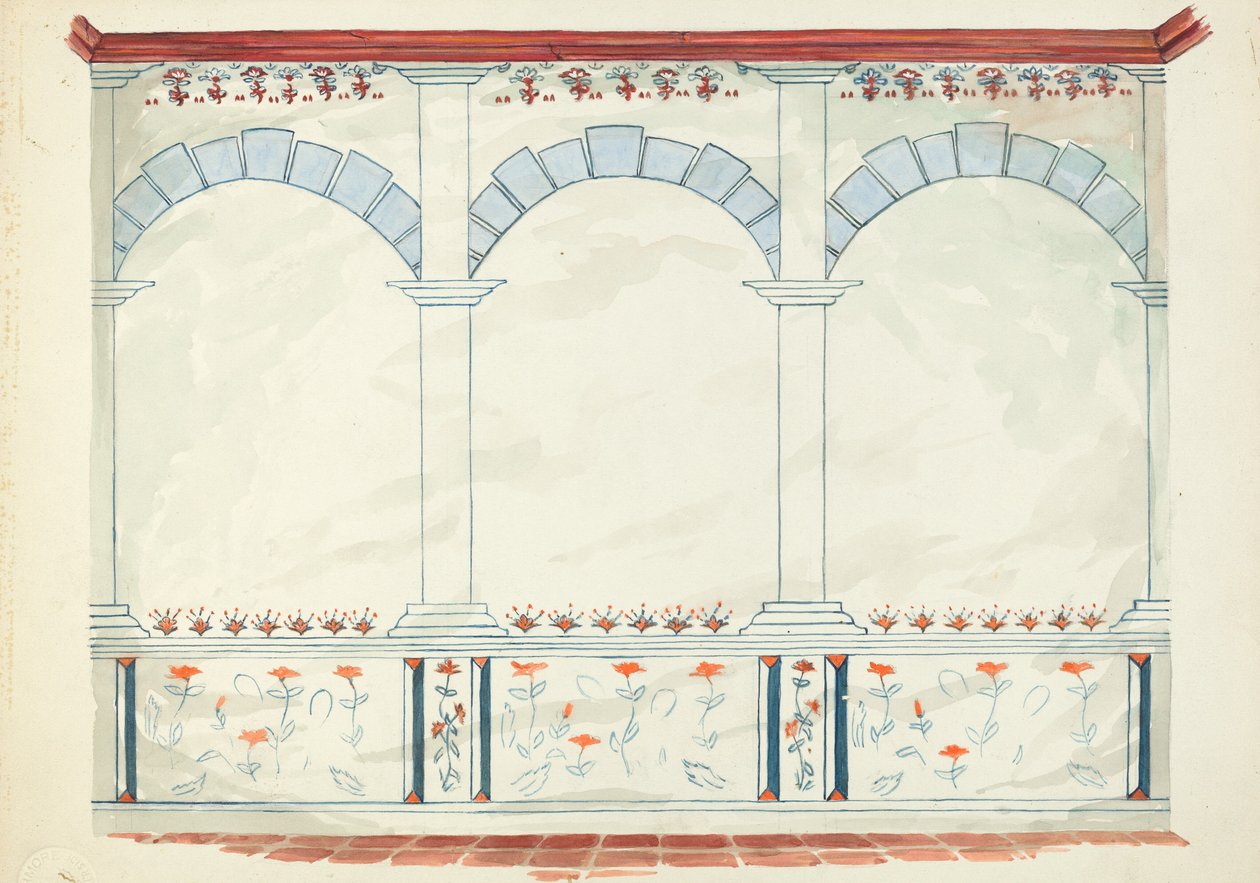 Restaurátorský výkres od Robert W.R. Taylor