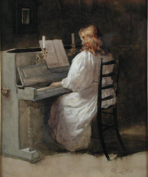 Nokturno (akvarel na papíře) od Robert W. Little