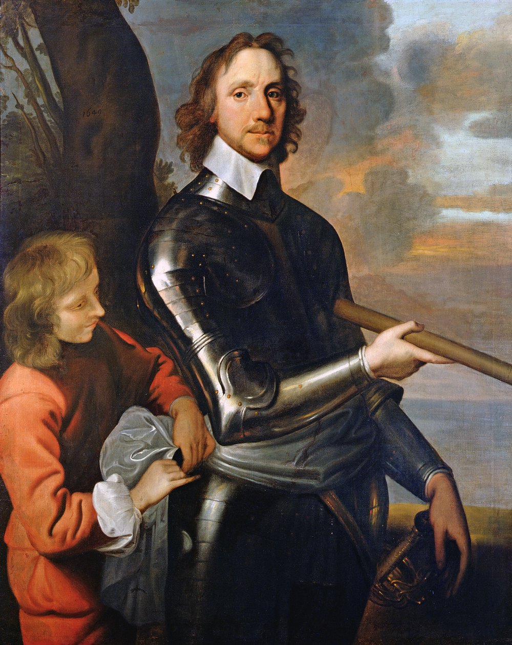 Portrét Olivera Cromwella (1599-1658) 1649 od Robert Walker