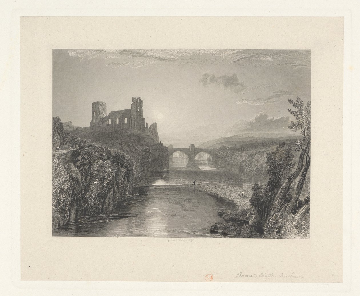 Hrad Barnard, Durham od Robert Wallis