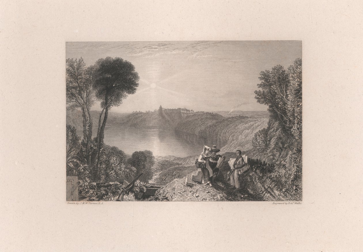 Jezero Albano od Robert Wallis