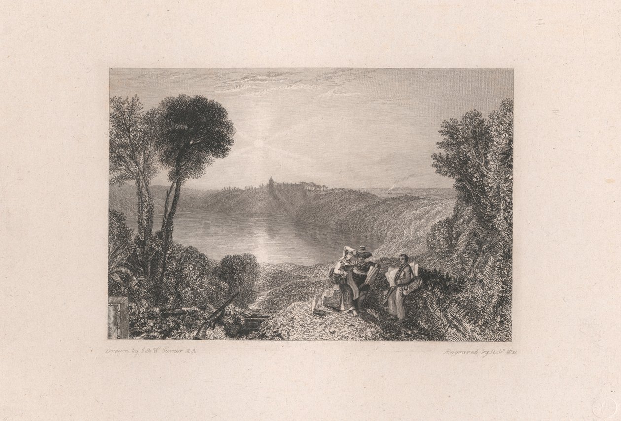 Jezero Albano od Robert Wallis
