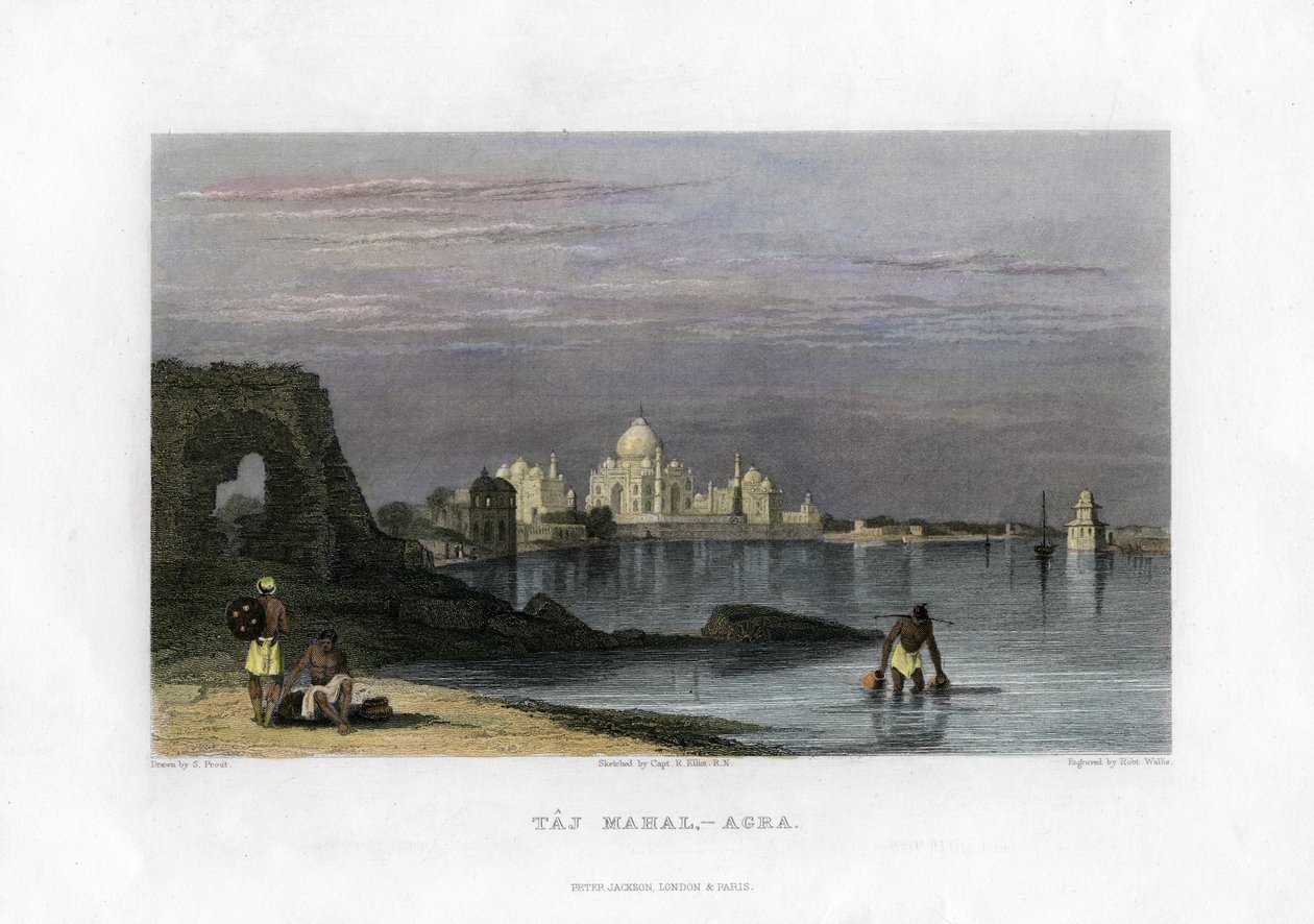 Tádž Mahal, Agra, Indie, 19. století od Robert Wallis