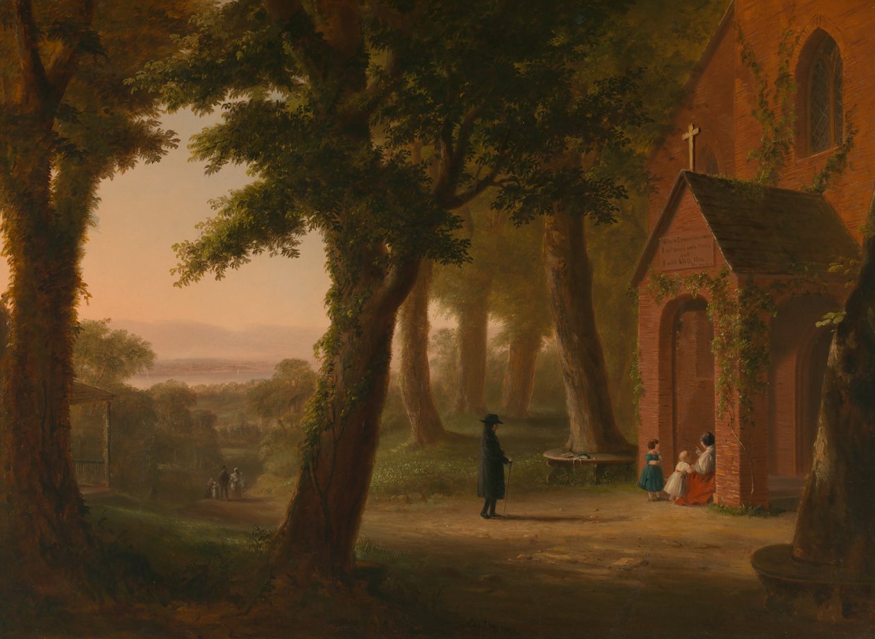 Kostel Svatých neviňátek, Highland Falls, New York od Robert Walter Weir