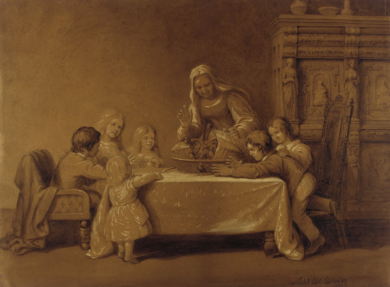 Rodinná skupina od Robert Walter Weir