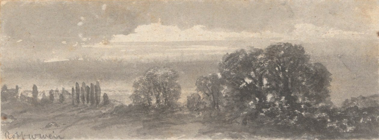 Krajina - stromy od Robert Walter Weir