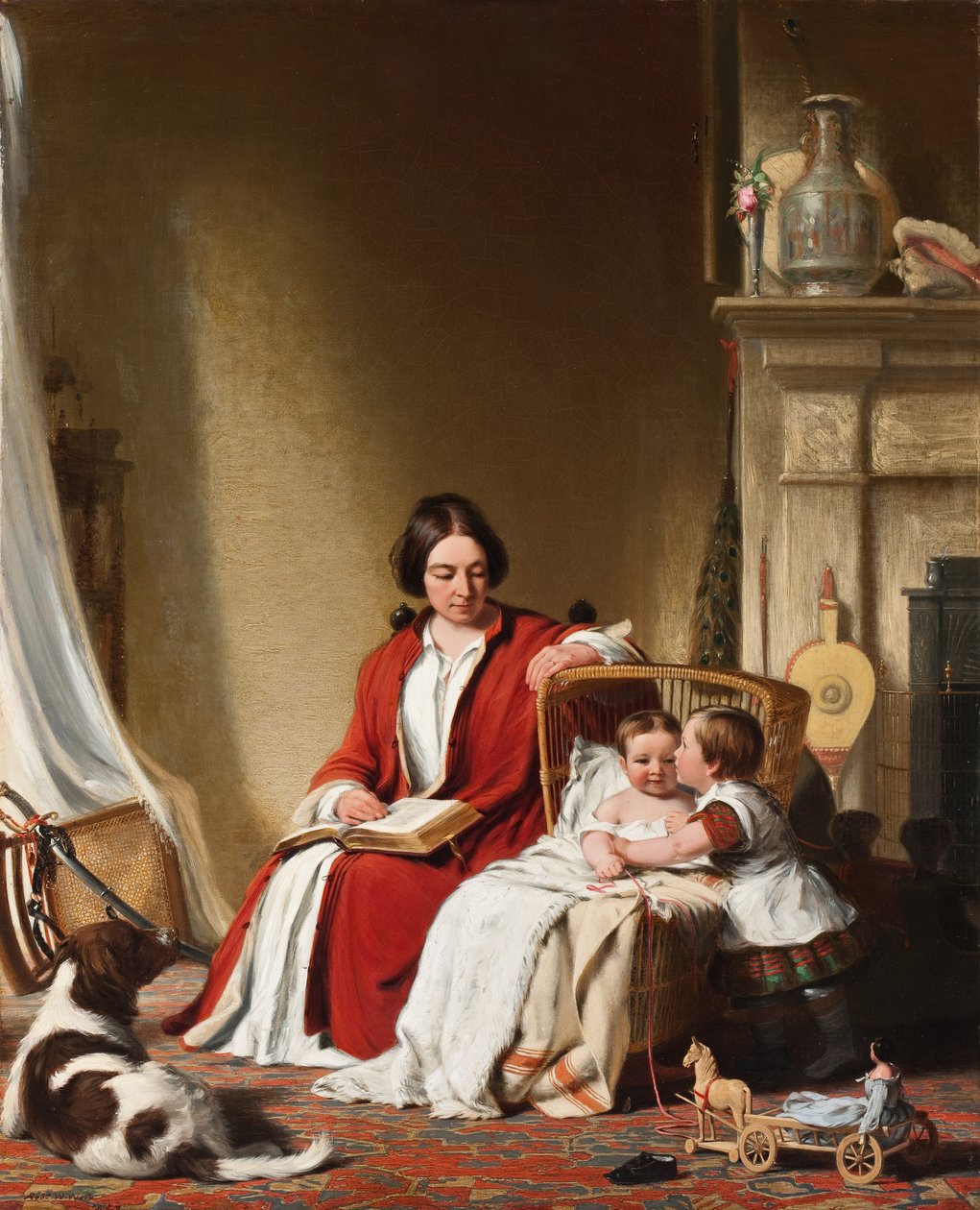 Paní Bradford Ripley Alden a její děti od Robert Walter Weir