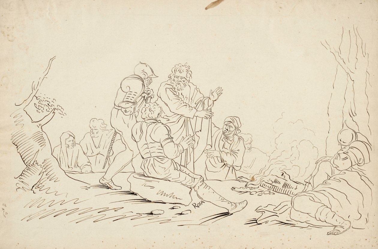 Scéna po Salvator Rosa od Robert Walter Weir