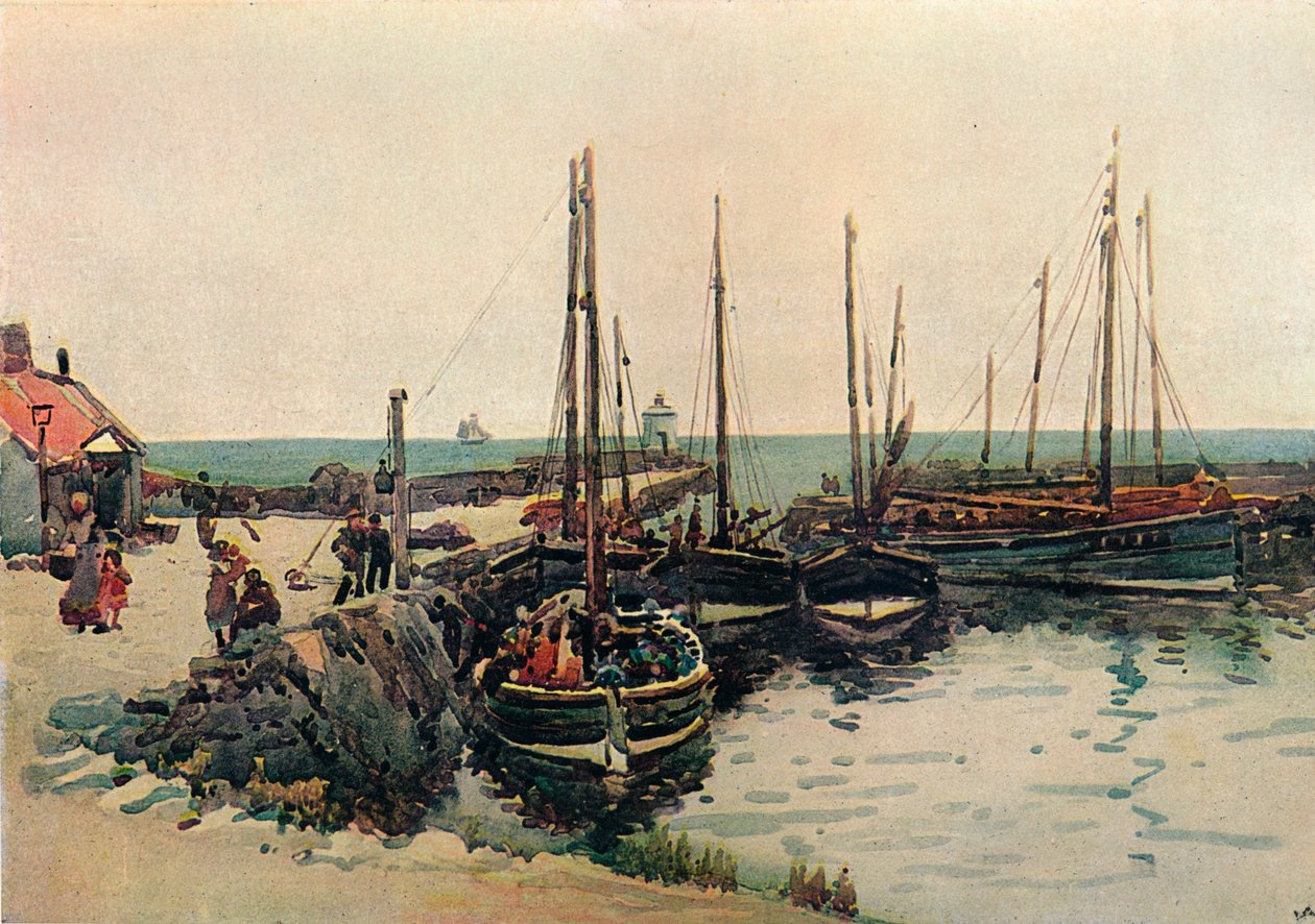 Rosehearty, c1909 od Robert Weir Allan