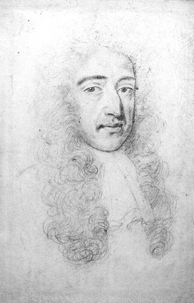 Portrét Karla II. (1630-85) (tužka na pergamenu) od Robert White