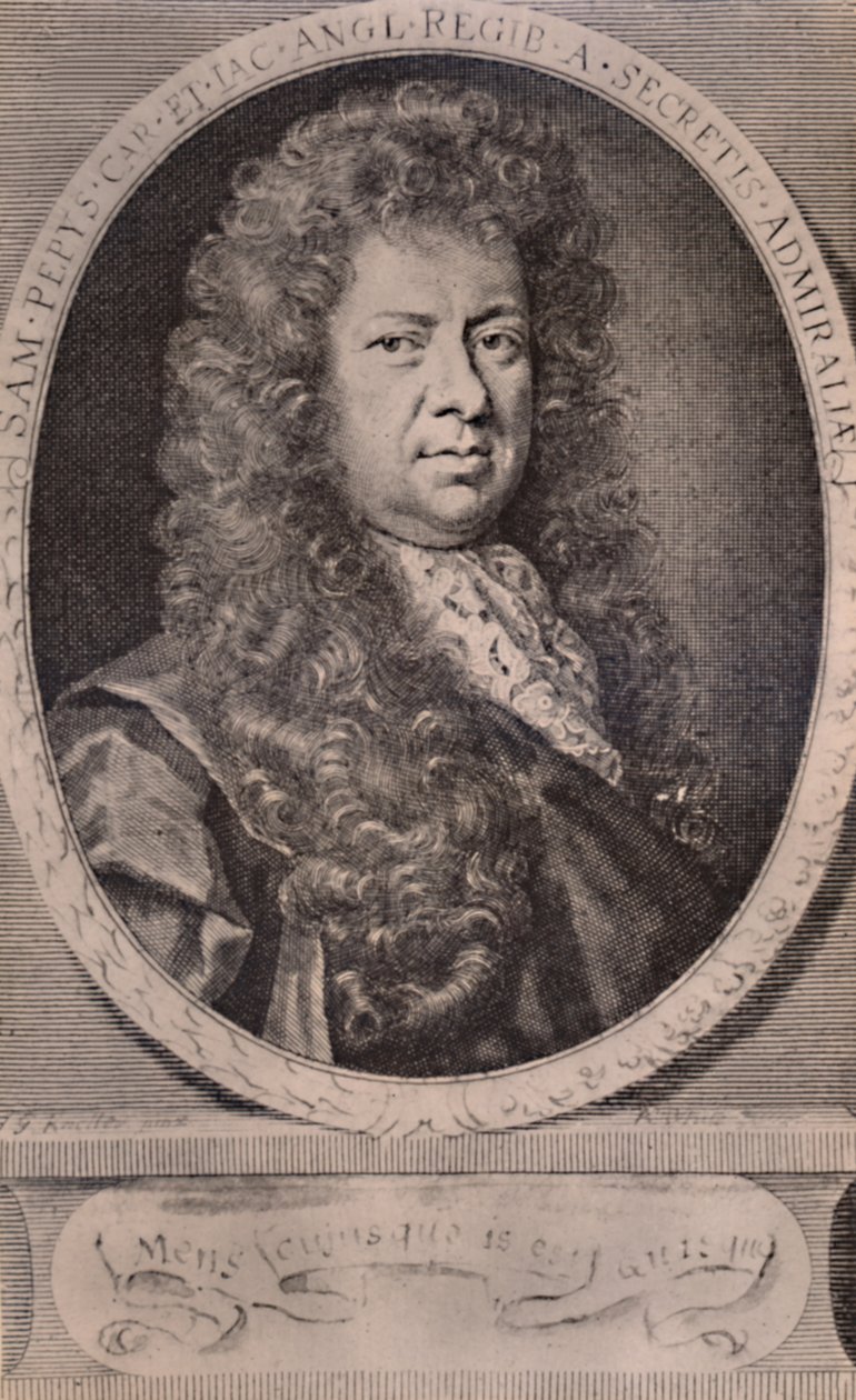 Samuel Pepys, anglický deník a námořní správce, c1690 1894 od Robert White