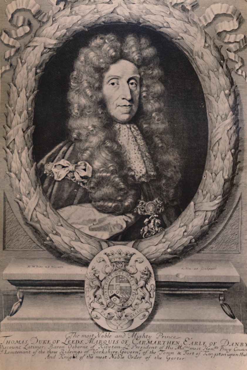 Thomas Osborne, 1. vévoda z Leedsu, anglický státník, c1694 1894 od Robert White
