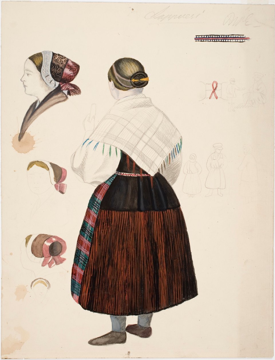 Zkouška laponského selského oděvu od Robert Wilhelm Ekman