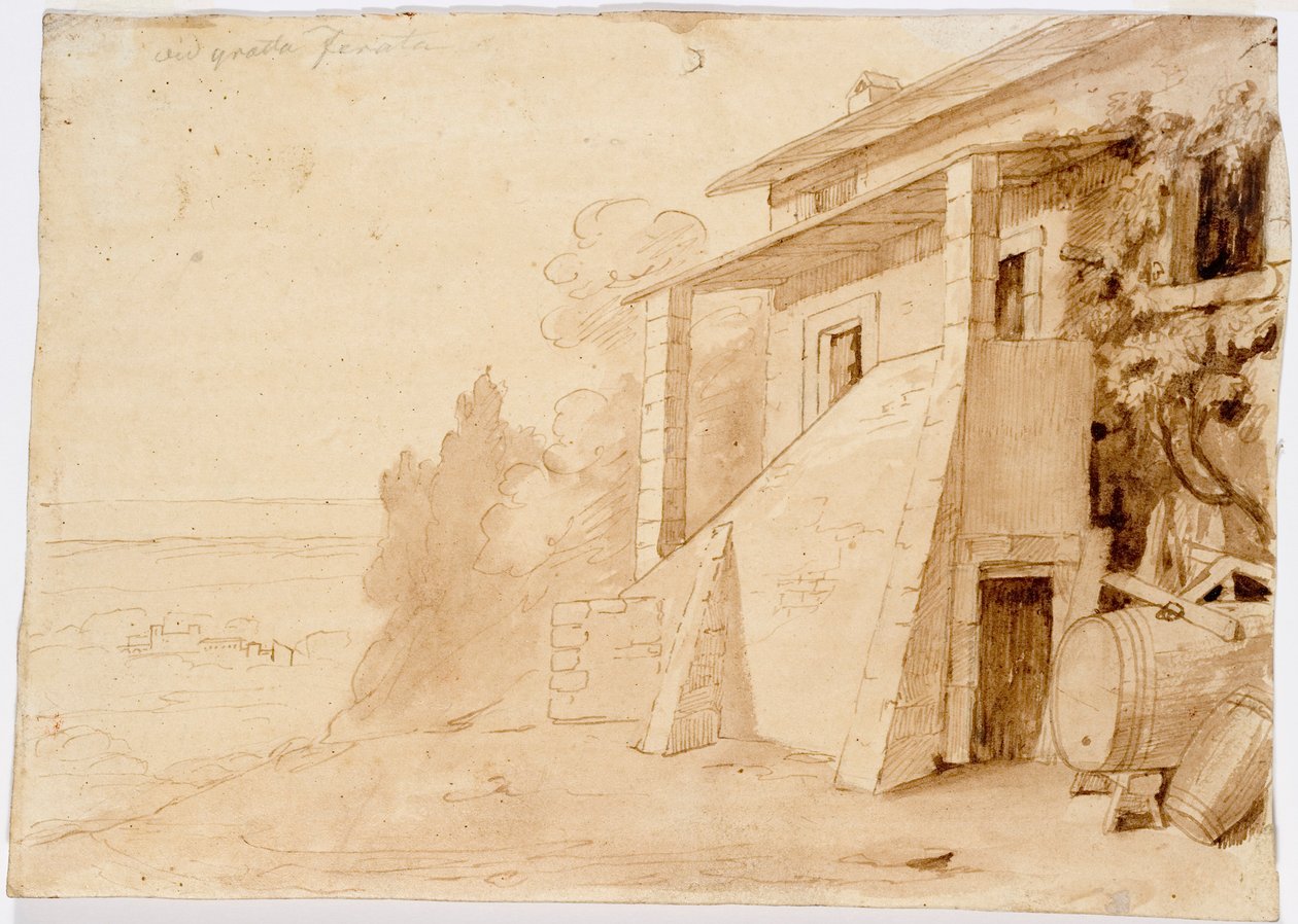 Krajina, Grottaferrata od Robert Wilhelm Ekman