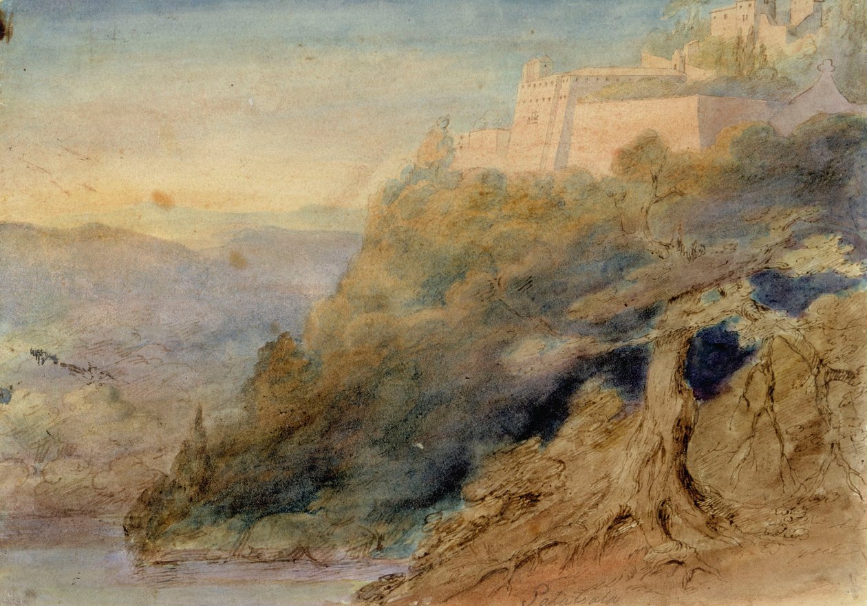 Palazzolo, italská krajina od Robert Wilhelm Ekman