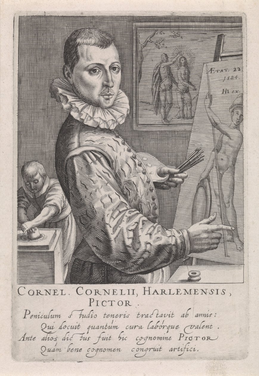 Portrét Cornelis Cornelisz. z Haarlemu od Robert Willemsz de Baudous