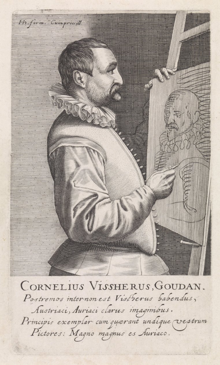 Portrét Cornelis Visscher od Robert Willemsz de Baudous