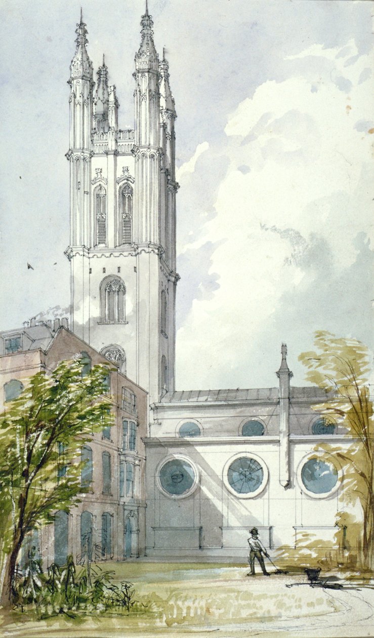 Kostel svatého Michaela, Cornhill, City of London, 1837 od Robert William Billings
