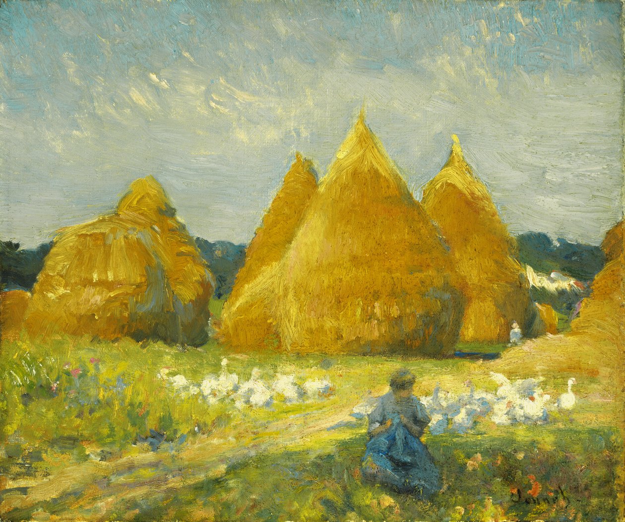 Sbírání hus od Robert William Vonnoh
