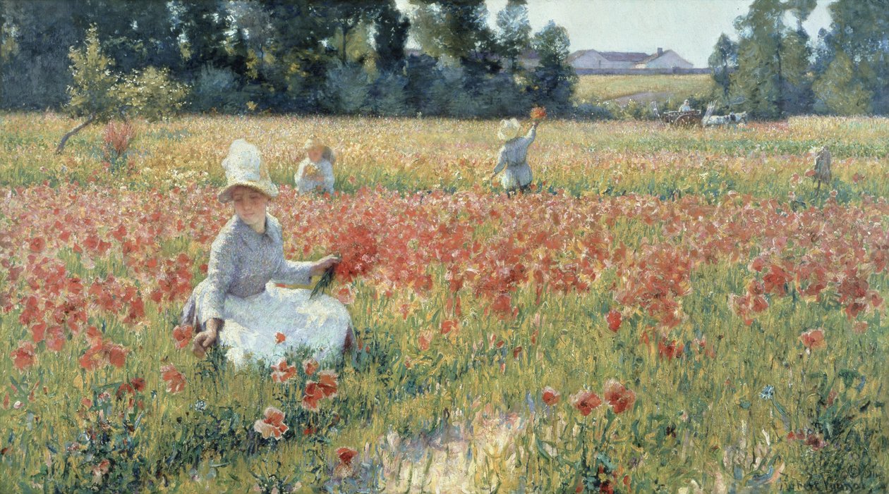 Na Flanderském poli - kde spí vojáci a rostou vlčí máky od Robert William Vonnoh