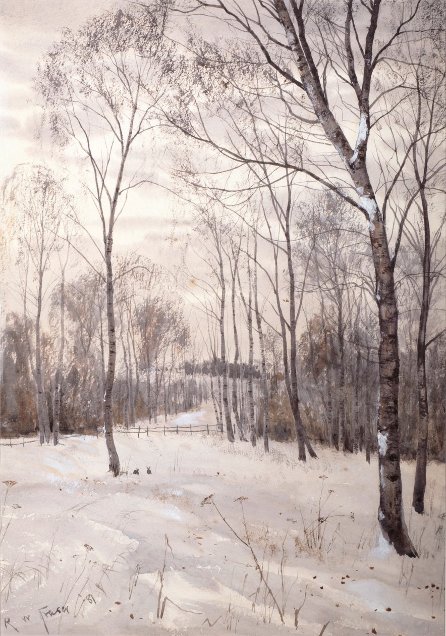 Zimní les od Robert Winchester Fraser