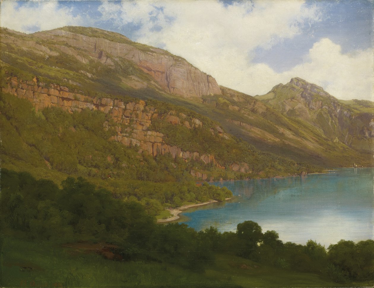Pohled z Rigi s výhledem na jezero Lucerne, 1857 od Robert Zund