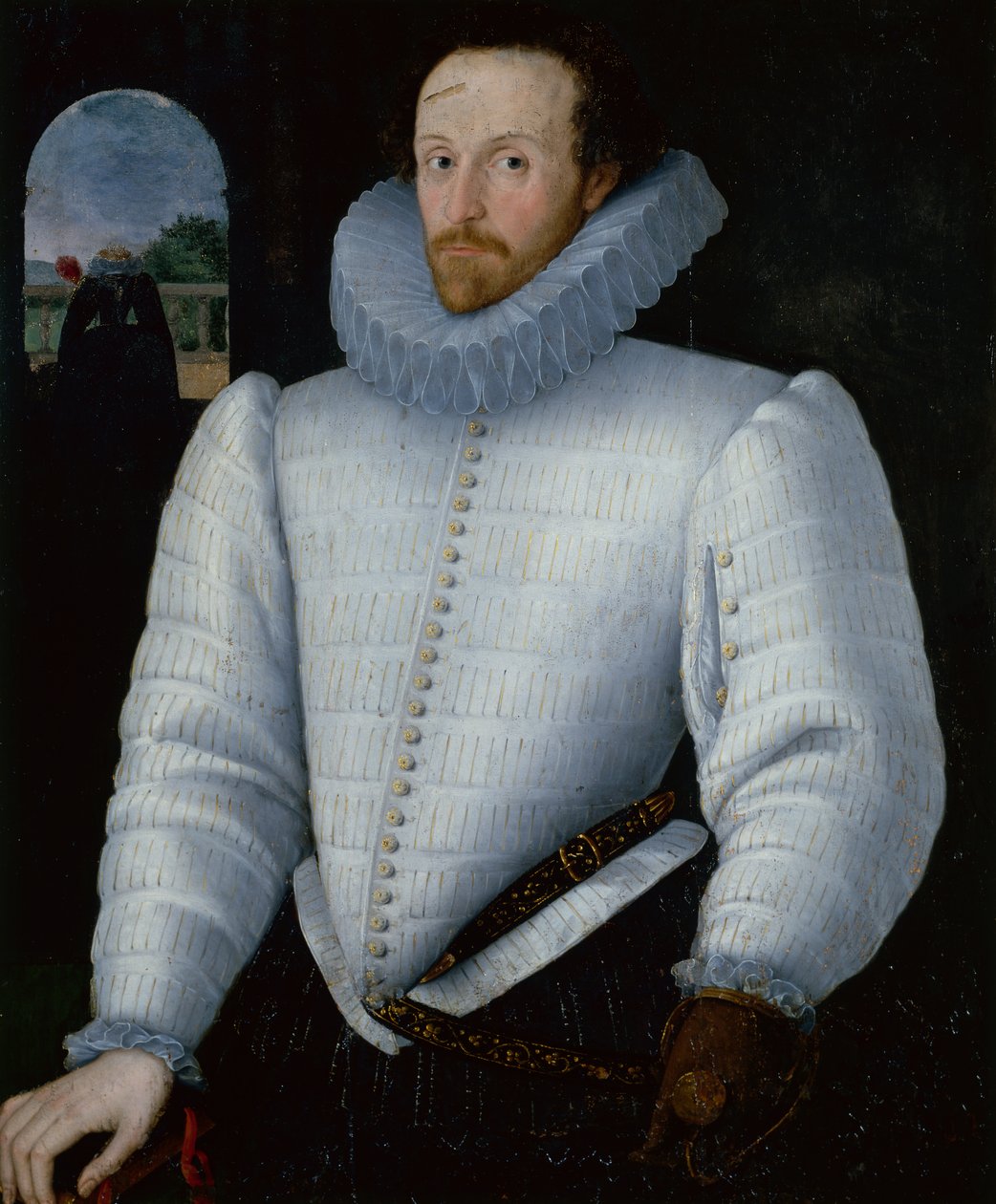 Portrét sira Waltera Raleigha (olej) od Robert the Elder Peake