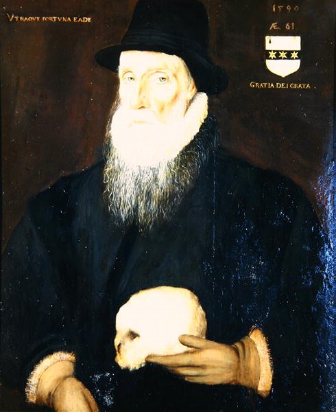 Sir Edward Grimston (1529-1610) jako starý muž (olej na plátně) od Robert the Elder Peake