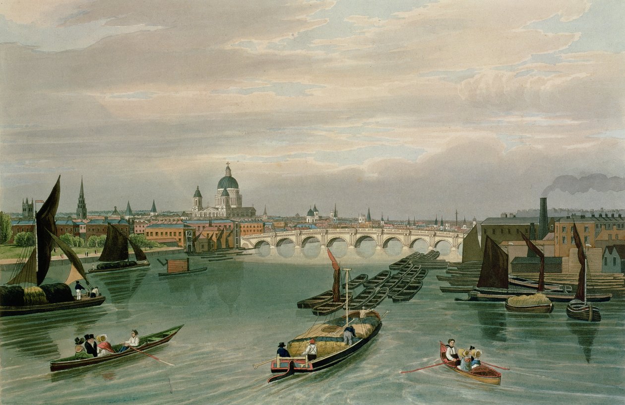 Pohled na Blackfriars Bridge a St. Paul