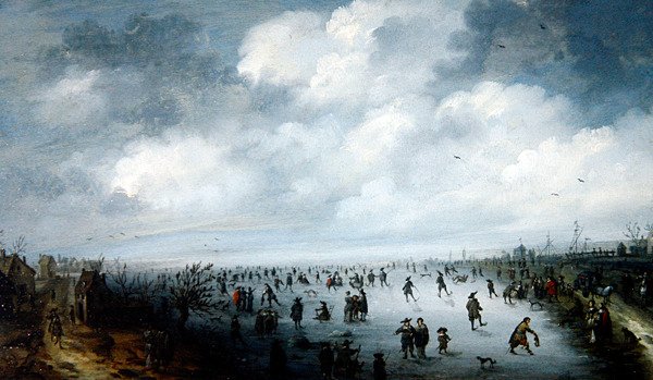 Zimní scéna od Robert van den Hoecke