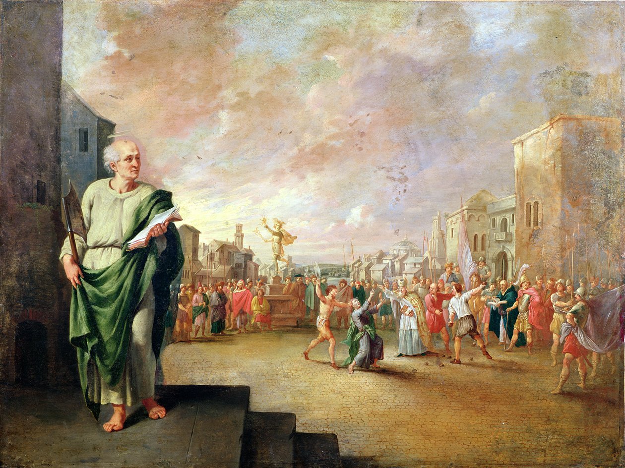 Sv. Matyáš (olej na mědi) od Robert van den Hoecke