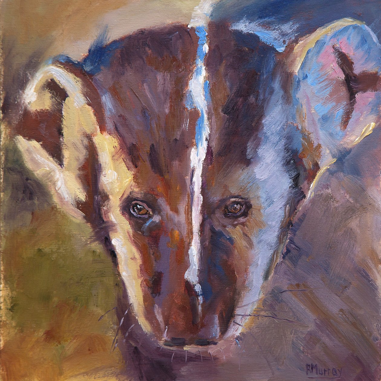 Feisty Friend, 2019 (olej na desce) od Roberta Murray