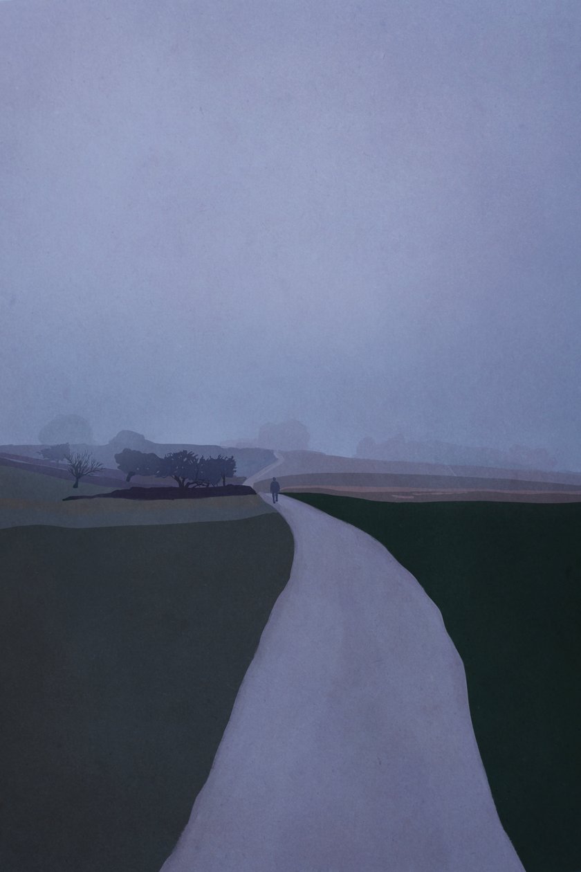 Foggy Road, 2023 (digitální) od Roberta Murray