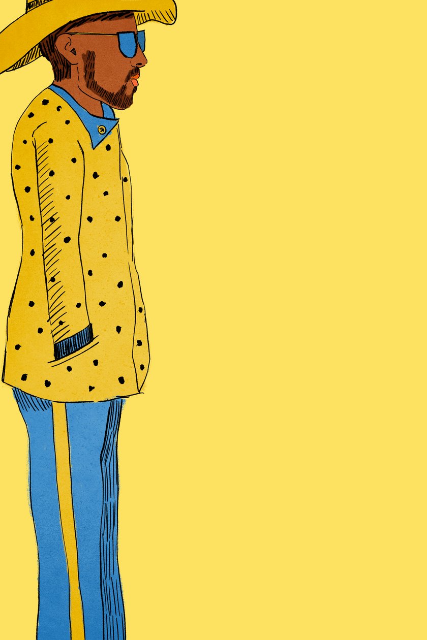 Yellow Suit Man, 2022 (digitální) od Roberta Murray