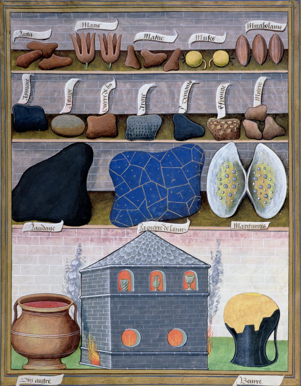 Ilustrace z Knihy jednoduchých léků od Mattheau Platearius 166r od Robinet Testard