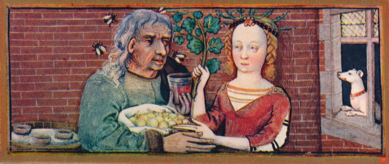 Září - nesourodý pár, 15. století, 1939. od Robinet Testard