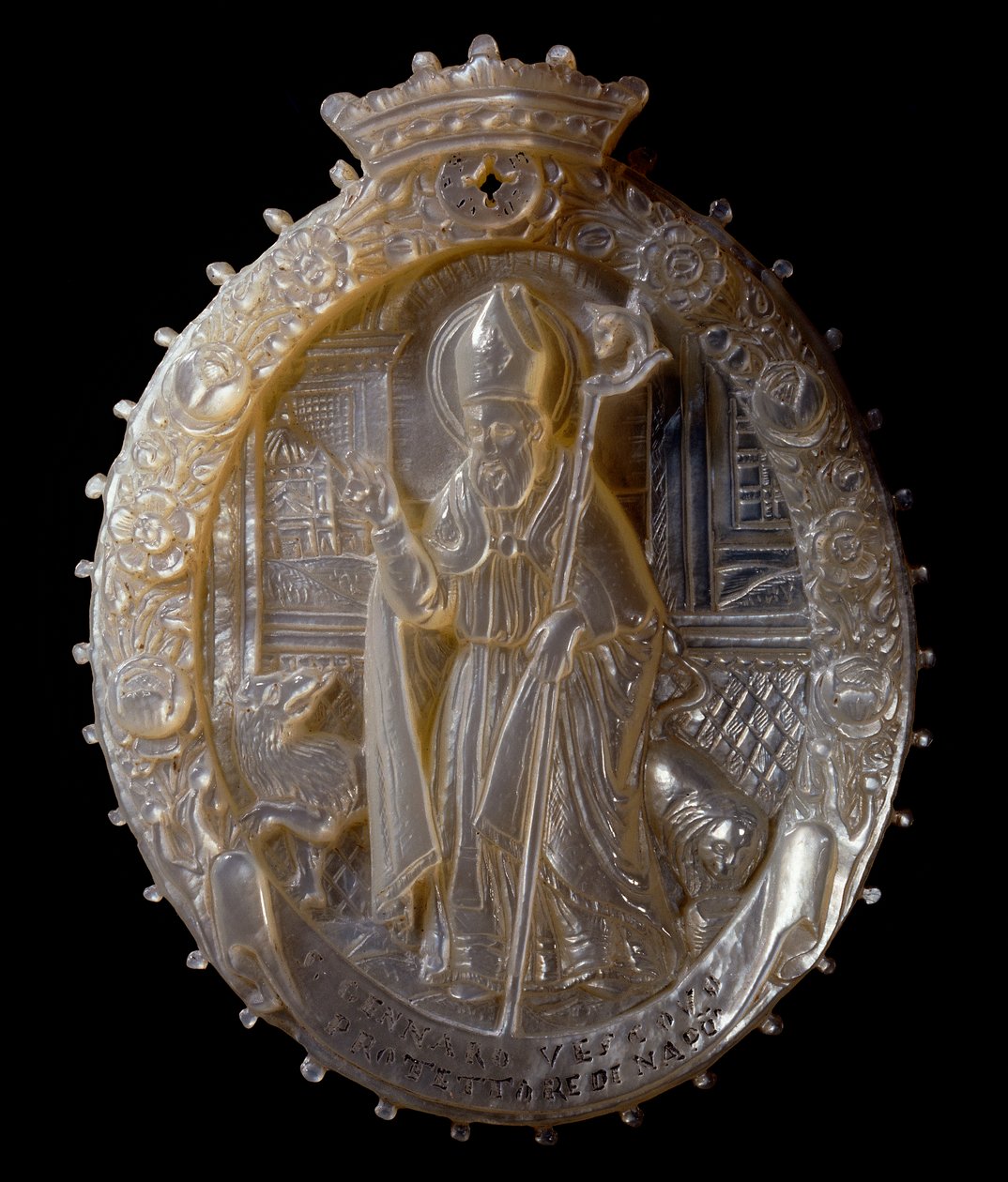 Cameo v perlorodce San Gennaro vikáře od Roc Salomon