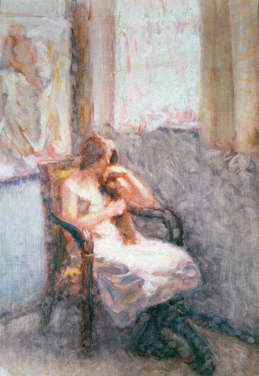 Dívka u okna od Roderic O Conor