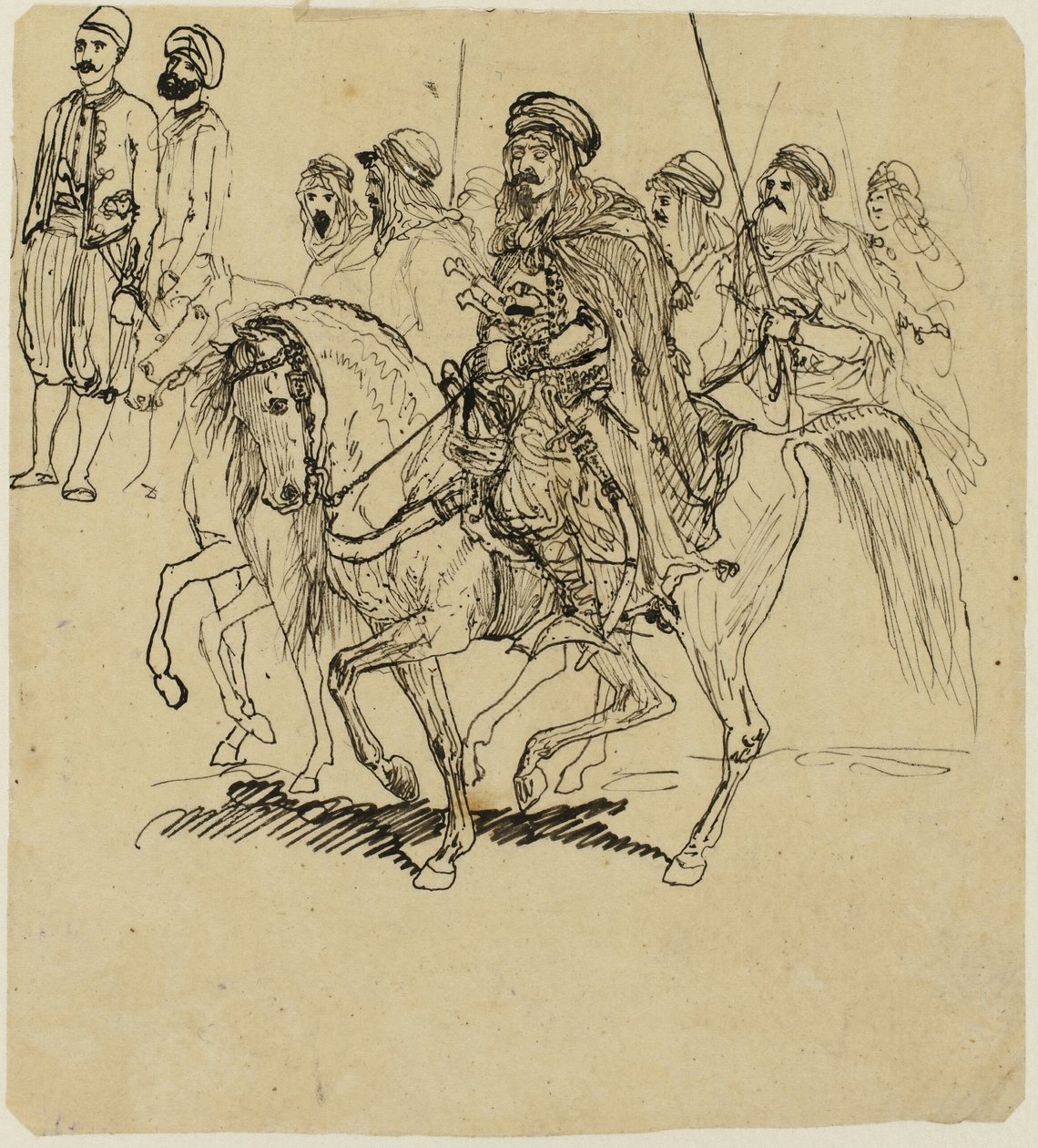 Arabští jezdci od Rodolphe Bresdin