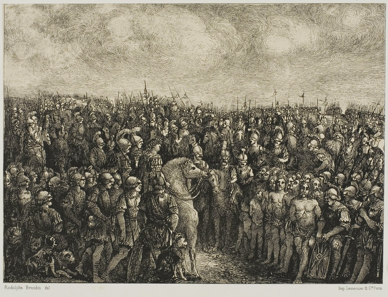 Caesar a jeho vězni od Rodolphe Bresdin