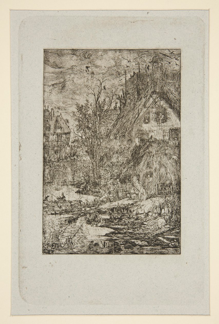 Entree de Village (doškové domky) od Rodolphe Bresdin