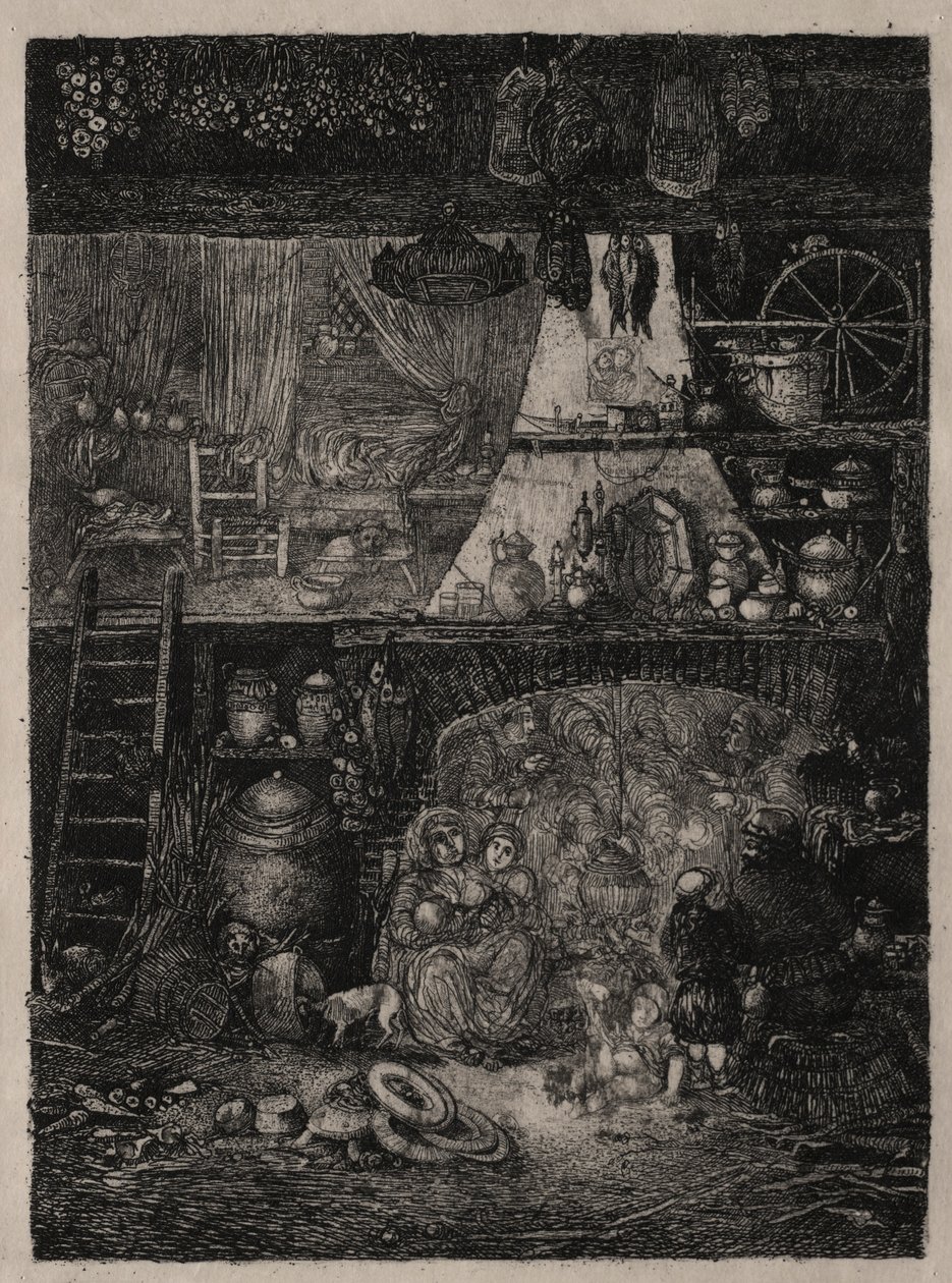 Selský interiér v Haute-Garonne, 1858. od Rodolphe Bresdin