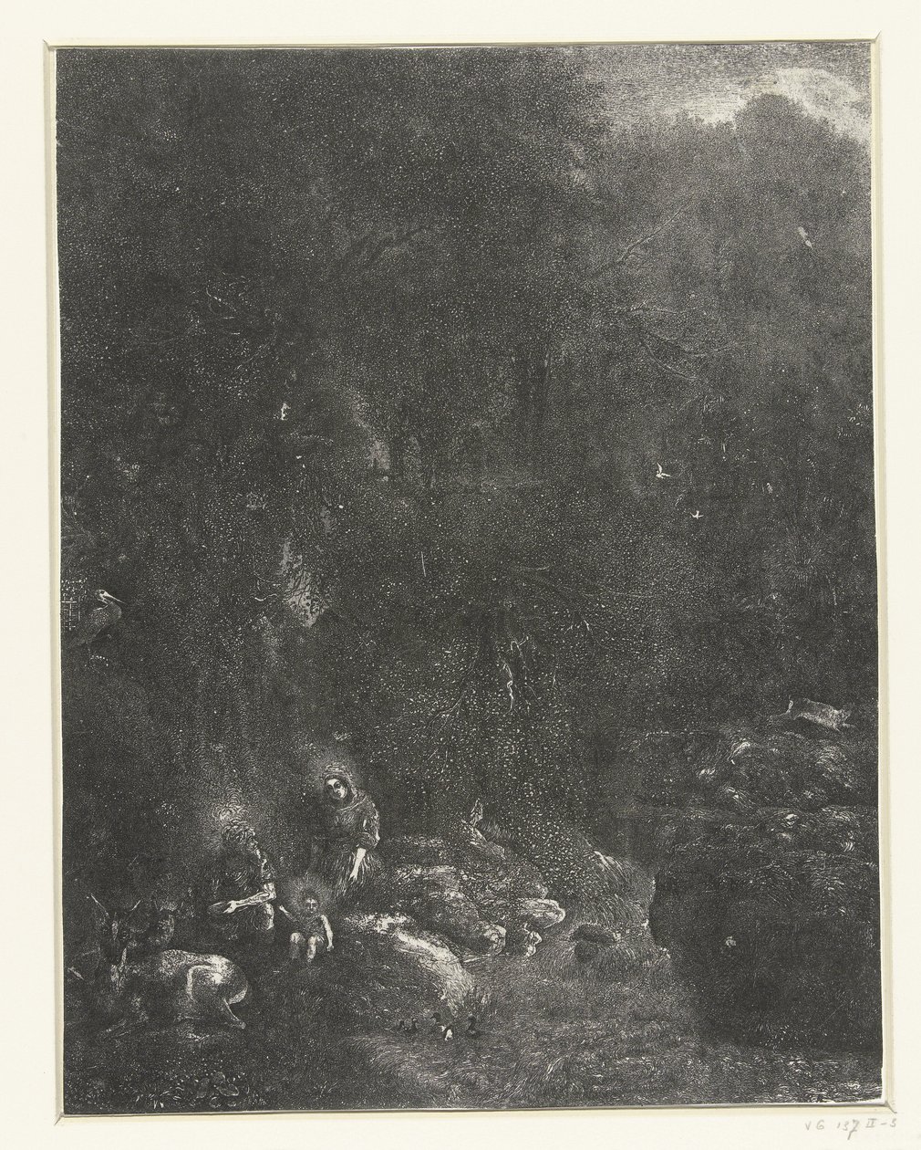 Odpočinek na útěku do Egypta od Rodolphe Bresdin
