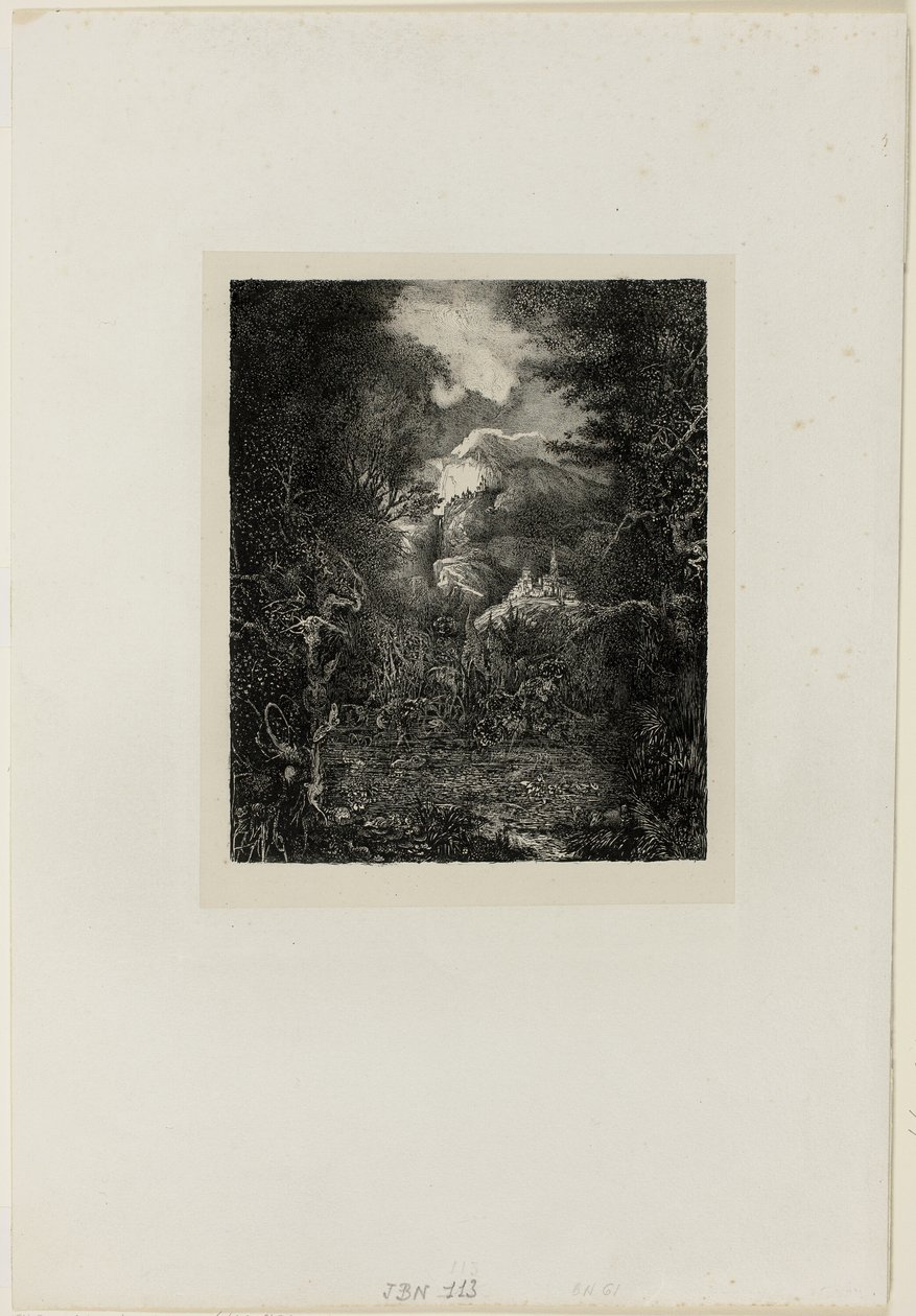 Města Beyond the Marsh od Rodolphe Bresdin