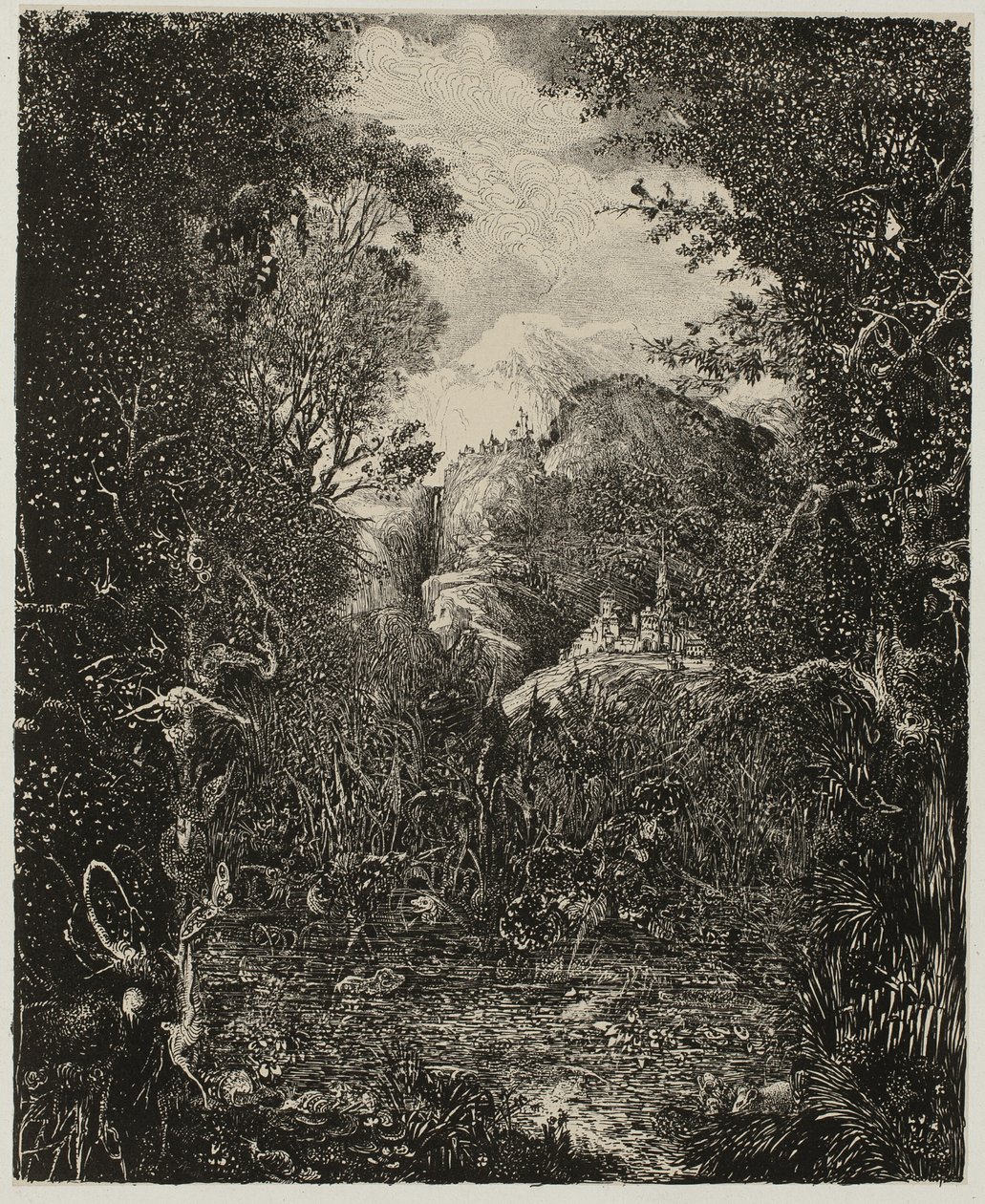 Města za Marsh od Rodolphe Bresdin
